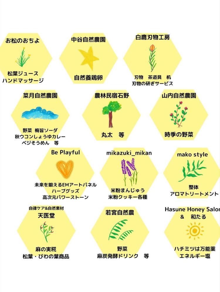 第15回 こよみスペースの自然マルシェ