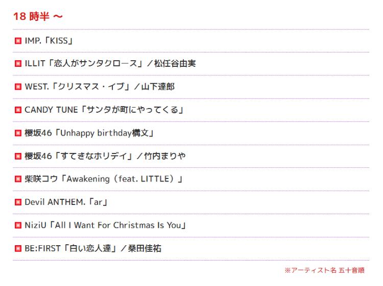 FNS歌謡祭2025 第2夜