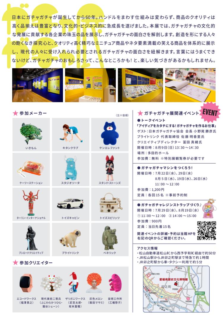 日本上陸60周年記念 ガチャガチャ展
