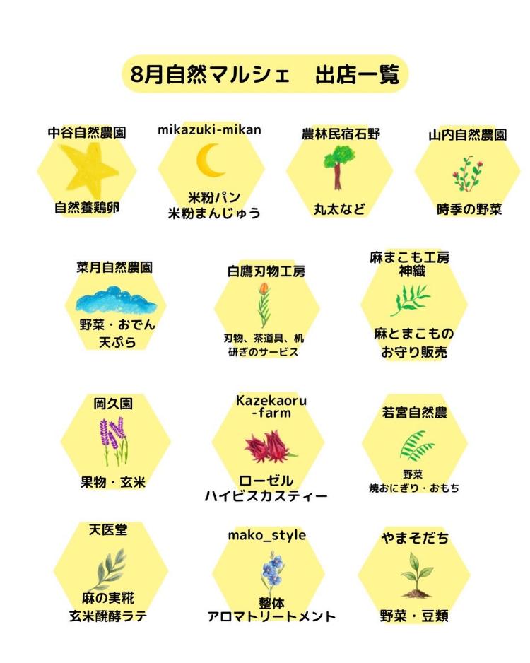 第26回 こよみスペースの自然マルシェ
