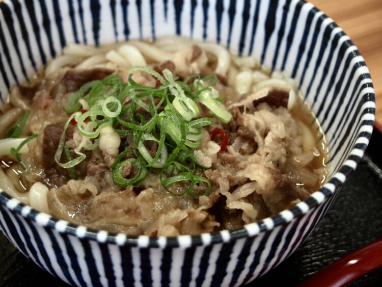 ピースポうどん保免店の肉うどん
