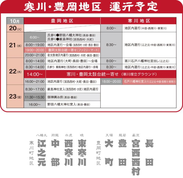 伊予三島秋祭り2026