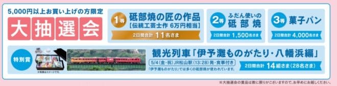砥部焼まつり大抽選会