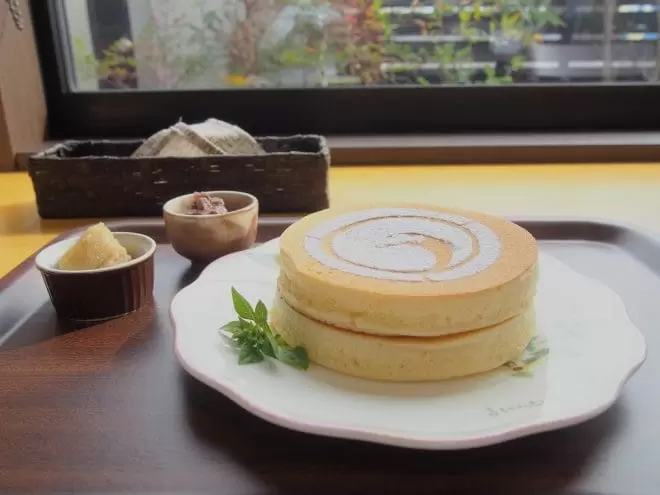 名店 登泉堂 今治 カフェ カフェメニュー パンケーキやワッフルが新登場 海賊つうしん