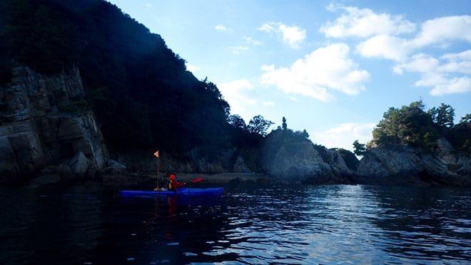 佐島シーカヤック体験　島の風景