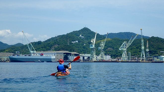 佐島カヤック体験造船所の風景