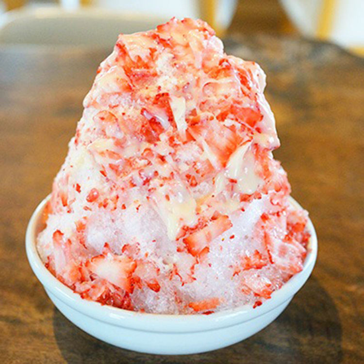 いちごのかき氷